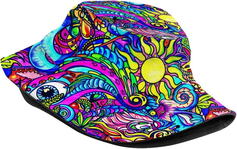 AKMCBSH Trendy Bucket Hat - Comfortable Packable Sun Beach Hat for Women Men, Perfect for Outdoor Activities Travel Hiking - Image 2